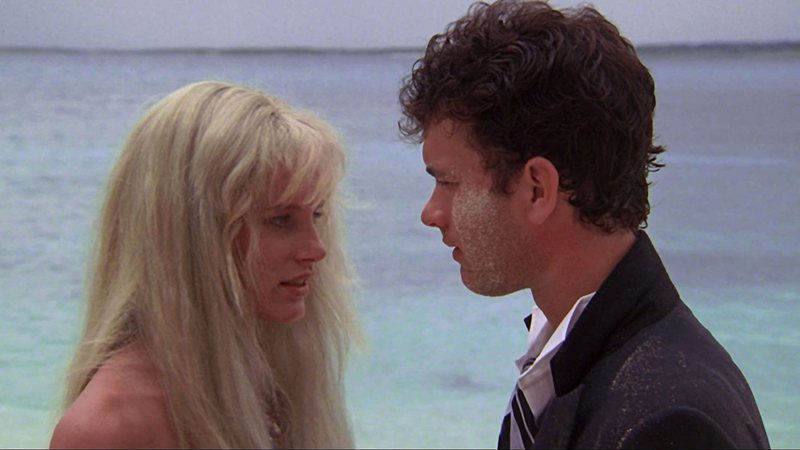 Daryl Hannah e Tom Hanks em Splash: Uma Sereia em Minha Vida (Foto: Reprodução)