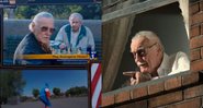 Stan Lee em Vingadores e Homem-Aranha: De Volta ao Lar (Fotos: Reprodução /Youtube)