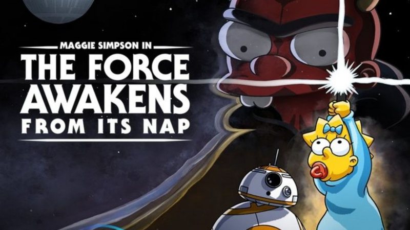 Pôster do curta Maggie Simpson In ‘The Force Awakens From Its Nap (Foto: Reprodução/Disney+)