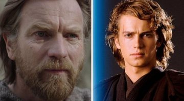 Ewan McGregor como Obi-Wan Kenobi (Foto: Divulgação / Disney+) e Hayden Christensen como Anakin Skywalker (Foto: Reprodução/Lucasfilm)