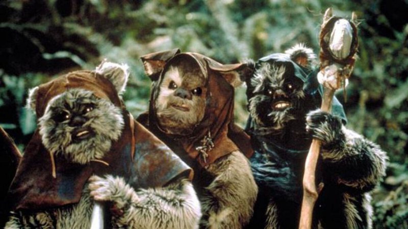 Ewoks em Star Wars: O Retorno de Jedi (Foto: Reprodução)