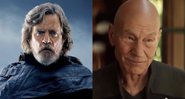 Mark Hamill, de Star Wars, e Patrick Stewart, de Star Trek (Fotos; Divulgação)