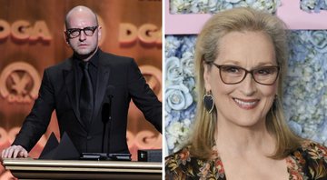 Steven Soderbergh (Foto: Getty Images / Alberto E. Rodriguez / Equipe) e Meryl Streep em evento da segunda temporada de Big Little Lies (Foto:Evan Agostini/Invision/AP)