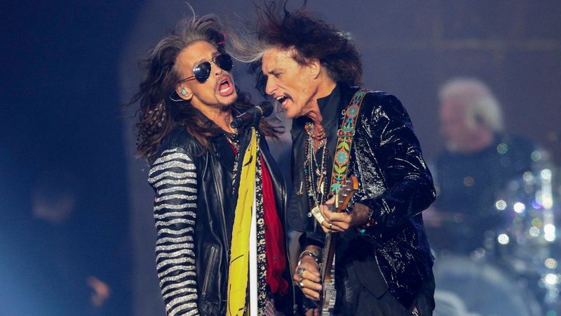 Steven Tyler e Joe Perry (Foto: Robb Cohen/Invision/AP)