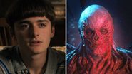 Noah Schnapp como Will em Stranger Things (Foto: Divulgação / Netflix) e Vecna, vilão de Stranger Things 4 (Foto: Reprodução/Netflix)