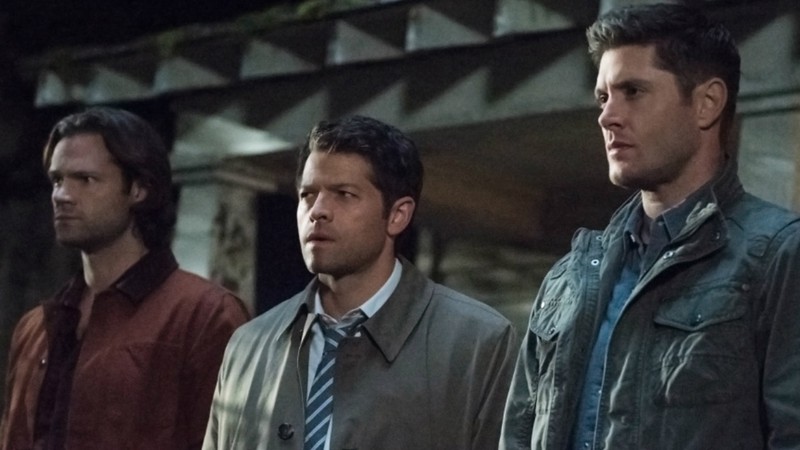 Jared Padalecki, Misha Collins e Jensen Ackles em Supernatural (2005) (Foto: Reprodução)