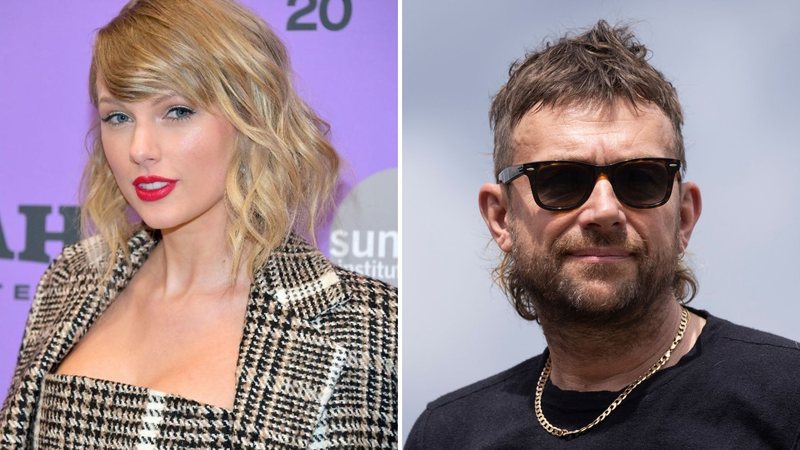 Taylor Swift no Sundance 2020 (Foto: Neilson Barnard/Getty Images) |  Damon Albarn (Foto: Dan Kitwood/Getty Images)