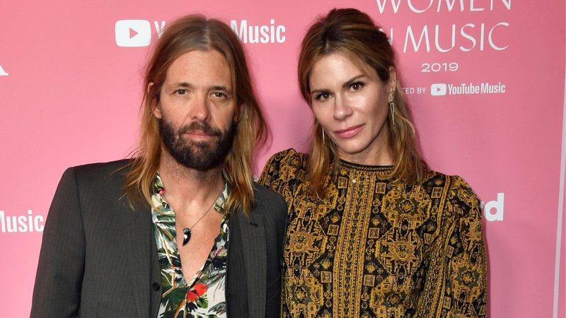 Taylor Hawkins e Alison Hawkins (Foto:  Frazer Harrison/Getty Images)