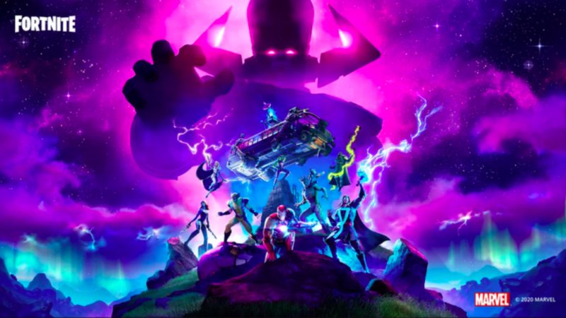 Poster da Quarta Temporada de Fortnite (foto: reprodução/ Epic Games - Marvel)