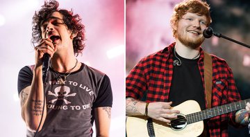 Matty Healy (Foto: Mackenzie Sweetnam/Getty Images) e Ed Sheeran (Foto: Ian Gavan/Getty Images)