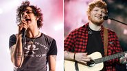 Matty Healy (Foto: Mackenzie Sweetnam/Getty Images) e Ed Sheeran (Foto: Ian Gavan/Getty Images)