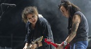 Robert Smith e Simon Gallup do The Cure (Foto:Martial Trezzini/Keystone/AP)