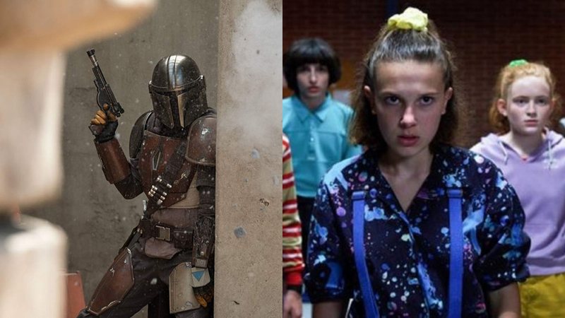 The Mandalorian e Stranger Things (foto: reprodução Disney/ Netflix)