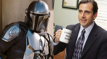 The Mandalorian (foto: reprodução/ Disney) | Steve Carell como Michael Scott em The Office (Foto: Reprodução/ Comedy Central)