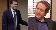 Steve Carell como Michal Scott em The Office (Foto: Reprodução/NBC) e James Spader como Robert California (Foto: Reprodução/NBC)