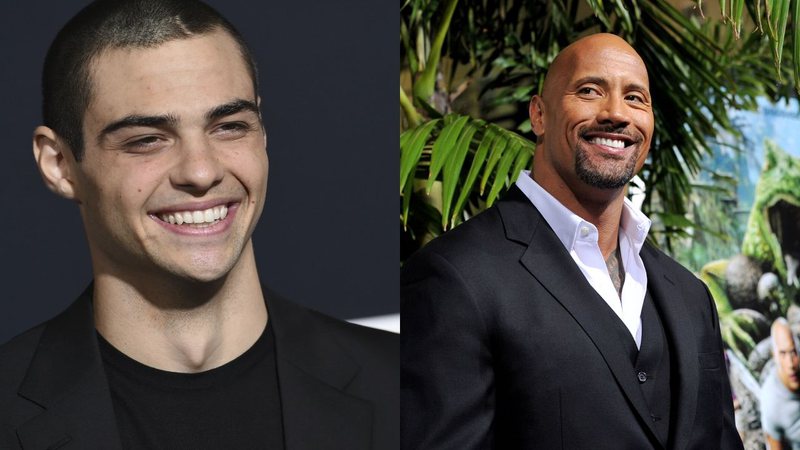 Noah Centineo / Dwayne 'The Rock' Johnson (foto: reprodução/ AP - Jordan Strauss / Getty - Kevin Winter)