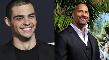 Noah Centineo / Dwayne 'The Rock' Johnson (foto: reprodução/ AP - Jordan Strauss / Getty - Kevin Winter)