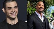 Noah Centineo / Dwayne 'The Rock' Johnson (foto: reprodução/ AP - Jordan Strauss / Getty - Kevin Winter)