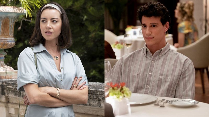 Aubrey Plaza e Adam DiMarco na segunda temporada de The White Lotus (Foto: Divulgação/HBO)