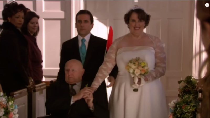 Casamento de  Phyllis em The Office (Foto: Reprodução)