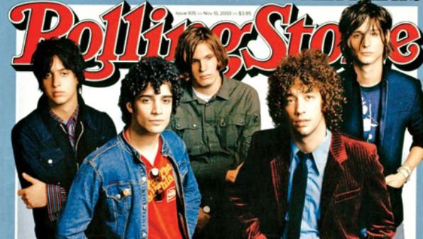 Reprodução da capa da Rolling Stone EUA com The Strokes de 2003