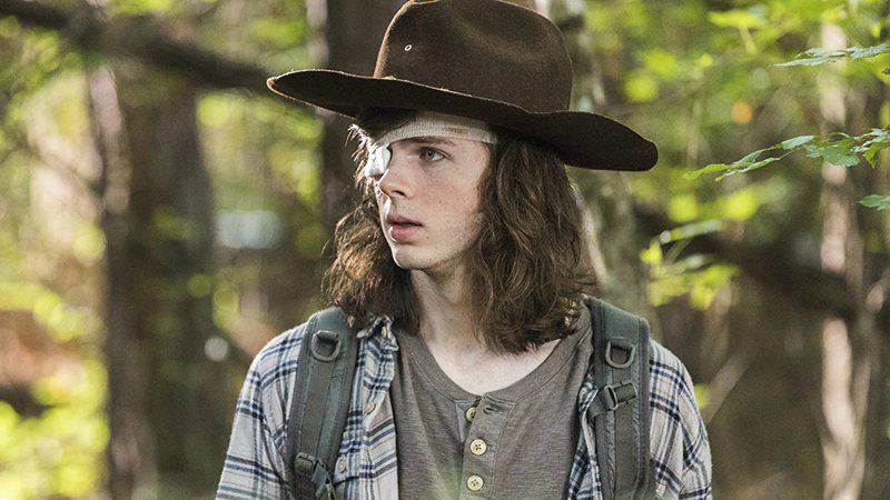 Chandler Riggs em The Walking Dead (Foto: Reprodução)