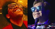 The Weeknd (Foto: Reprodução) e Elton John (Foto: Matt Sayles/Invision for Black Ink/AP Images)