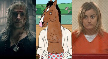 The Witcher, Bojack Horseman e Orange Is the New Black (Fotos: Reprodução/Divulgação)