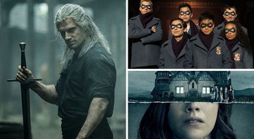 The Witcher, Umbrella Academy e Maldição da Residência Hill (Fotos: Divulgação ; Netflix)