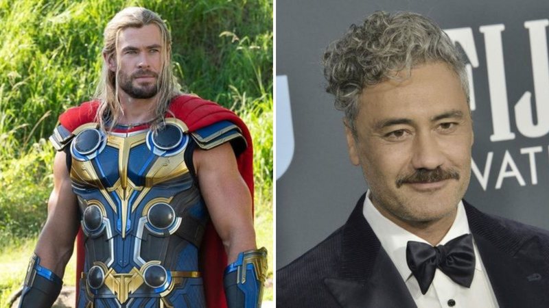 Poderosa Thor e Thor Odinson (Foto: Reprodução/Empire) e Taika Waititi (foto: Sthanlee B. Mirador/ AP)