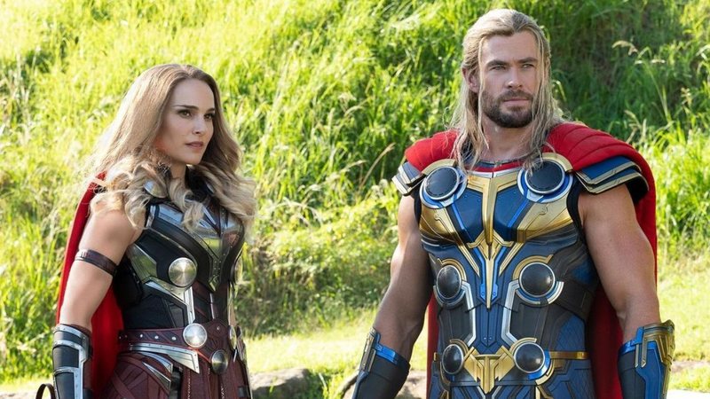 Natalie Portman como Jane Foster e Chris Hemsworth como Thor. (Foto: Reprodução/Marvel)