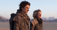 Timothée Chalamet como Paul e Rebecca Ferguson como Jessica Atreides em Duna (Foto: Divulgação)