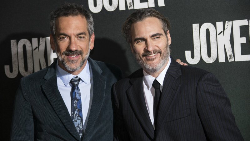 Todd Phillips e Joaquin Phoenix (Foto: Joel C Ryan / Invision / AP)