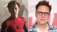 Tom Holland em Homem-Aranha: De Volta ao Lar (Foto: Reprodução/Marvel) | James Gunn (Foto: Christopher Polk/Getty Images)