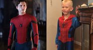 Tom Holland como Homem-Aranha (Foto:Jay Maidment/ Divulgação) e Bridger Walker (Foto: Reprodução/Instagram)