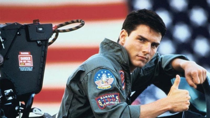 Tom Cruise em Top Gun (Foto: Reprodução)