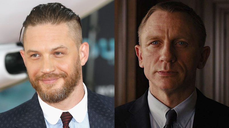 Tom Hardy e Daniel Craig (Foto 1: Tristan Fewings/Getty Images/Foto 2: Reprodução)