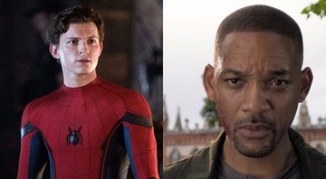 Tom Holland e Will Smith (Foto 1: Jay Maidment | Foto 2: Reprodução/Paramount Pictures)