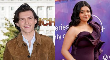 Tom Holland (Foto: Carlos Alvarez/Getty Images) | Iman Vellani (Foto: Frazer Harrison/Getty Images)