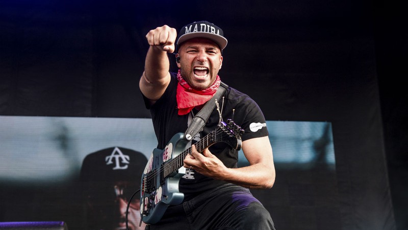 Guitarrista Tom Morello no Sonic Temple Art and Music Festival, 2019 (Foto: AP Photo/Amy Harris)