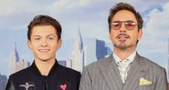 Tom Holland e Robert Downey Jr. (Foto: Rob Kim / Getty Images)