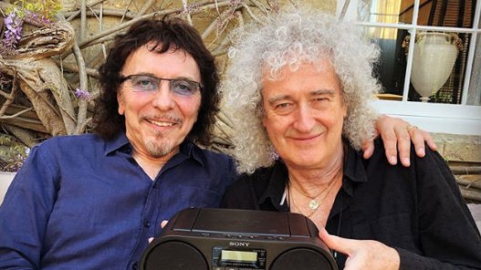 Tommy Iommi e Brian May (Foto:reprodução/Instagram)