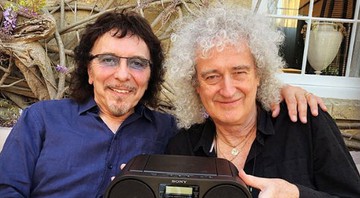 Tommy Iommi e Brian May (Foto:reprodução/Instagram)