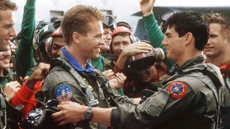 Val Kilmer e Tom Cruise em Top Gun - Ases Indomáveis (Foto: Reprodução)