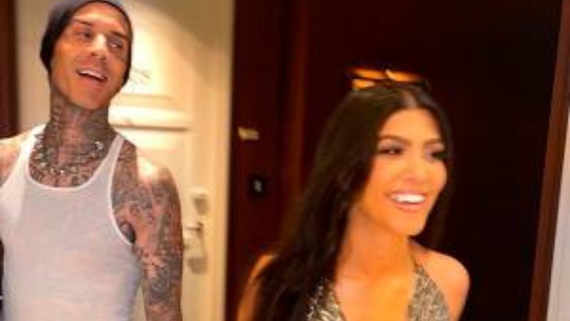 Travis Barker e Kourtney Kardashian (Foto: Reprodução/Instagram)