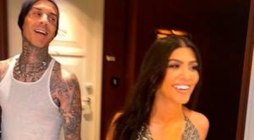 Travis Barker e Kourtney Kardashian (Foto: Reprodução/Instagram)