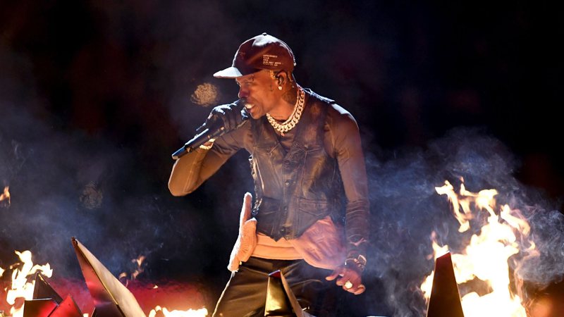 Travis Scott em show (Kevin Winter/Getty Images)