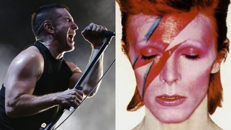 Trent Reznor e David Bowie (Fotos: Foto: MRossi/Divulgação e Reprodução)