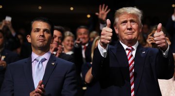 Donald Trump Jr. e Donald Trump (Foto: Joe Raedle/Getty Images)