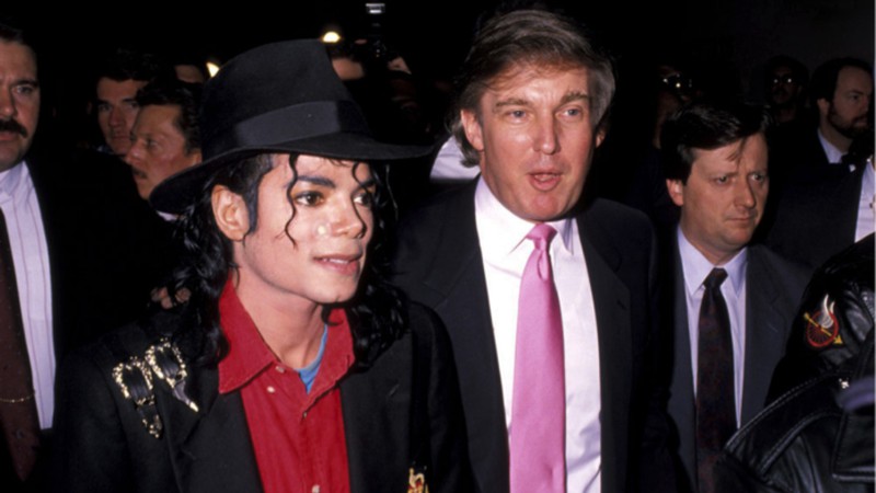 Trump e Michael Jackson (Foto: Reprodução/Twitter)